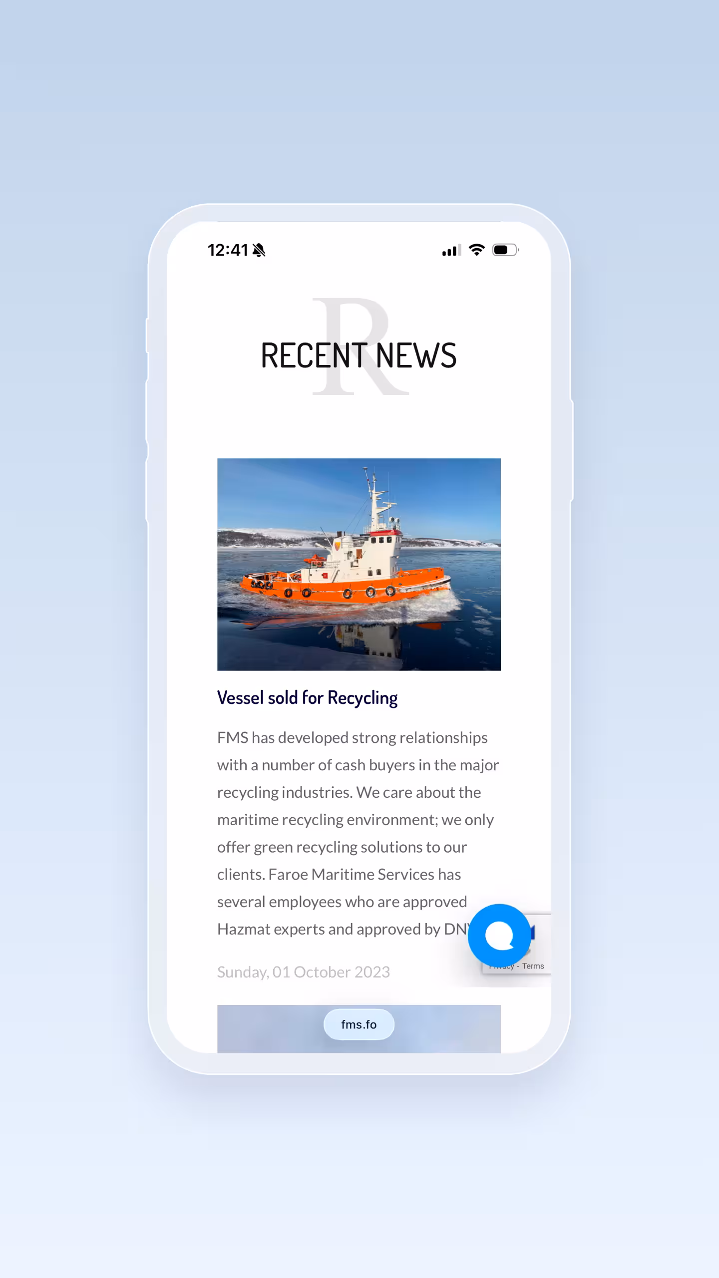 faroe-maritime project screenshot