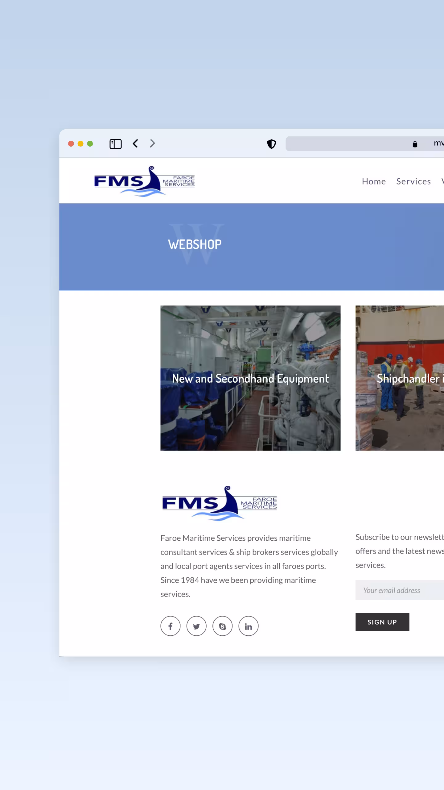 faroe-maritime project screenshot