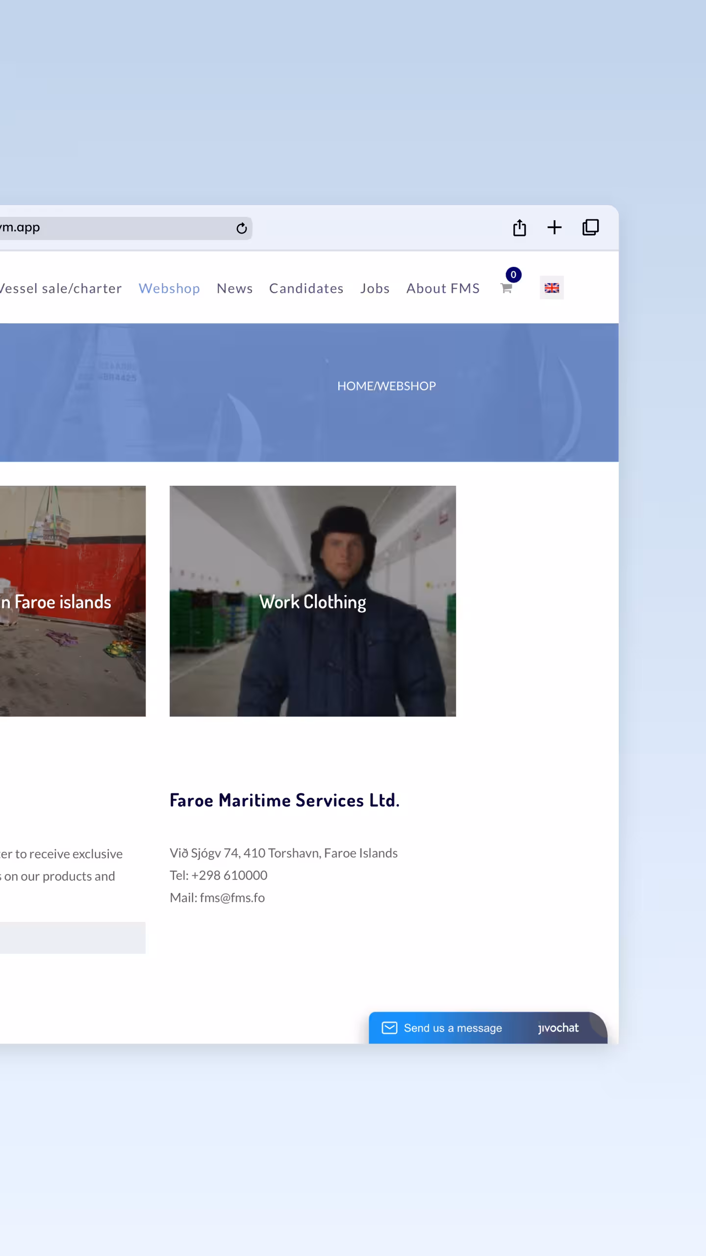 faroe-maritime project screenshot