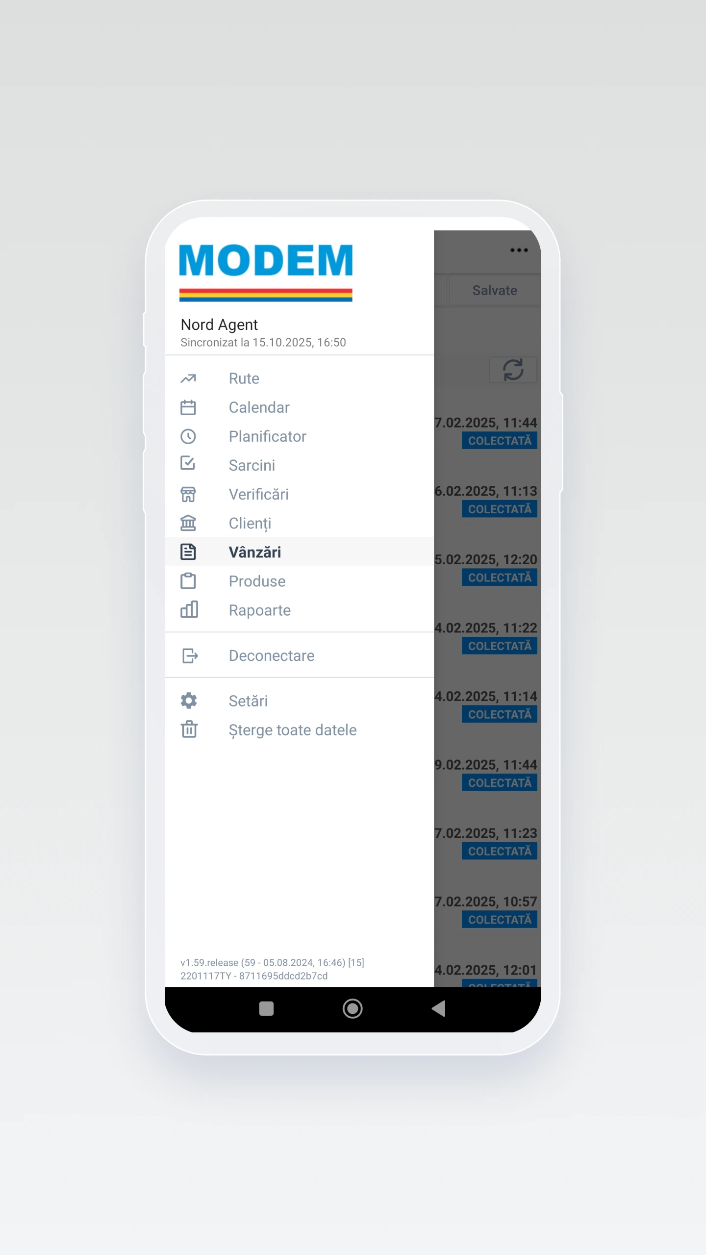 modem project screenshot