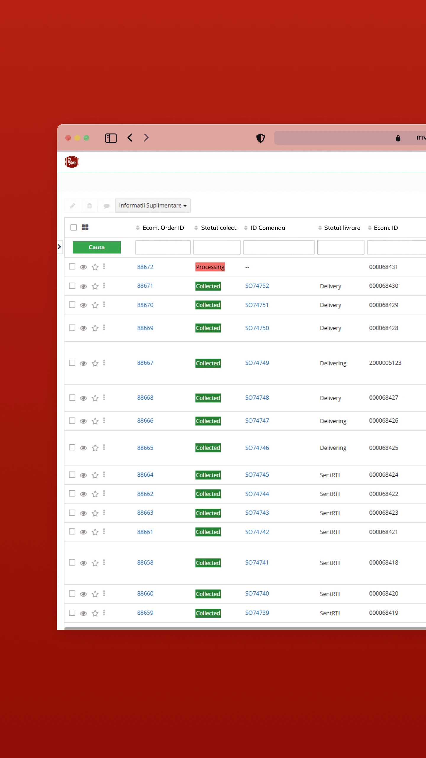 pegas project screenshot