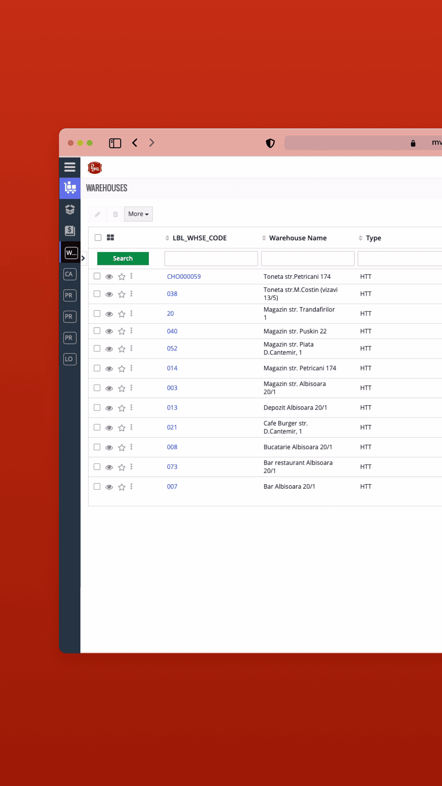 pegas project screenshot