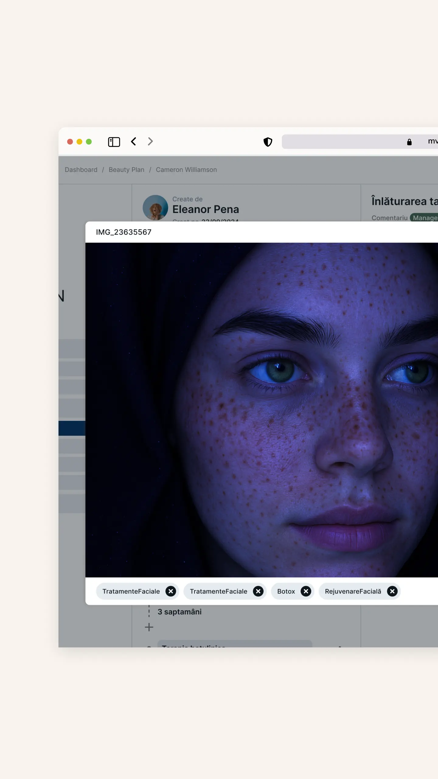 posh-beauty project screenshot